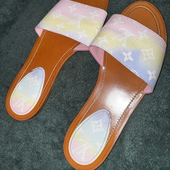 Louis Vuitton Multicolor Slide Sandals - Picture 1 of 4